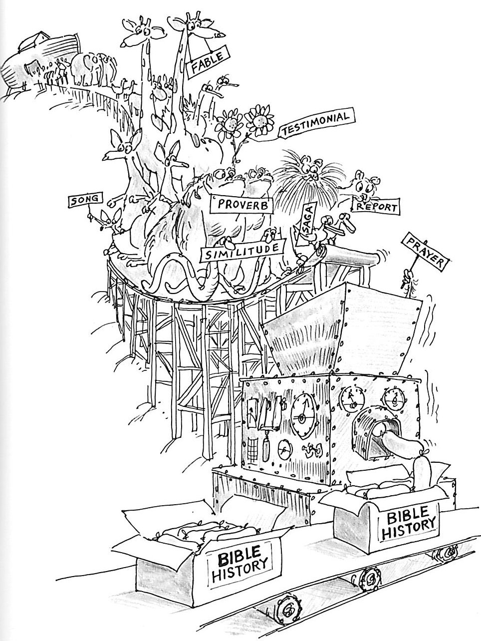 Treating all Bible passages alike is like churning all stories through a meat grinder.